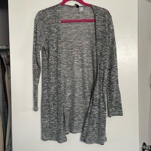 Gray cardigan
